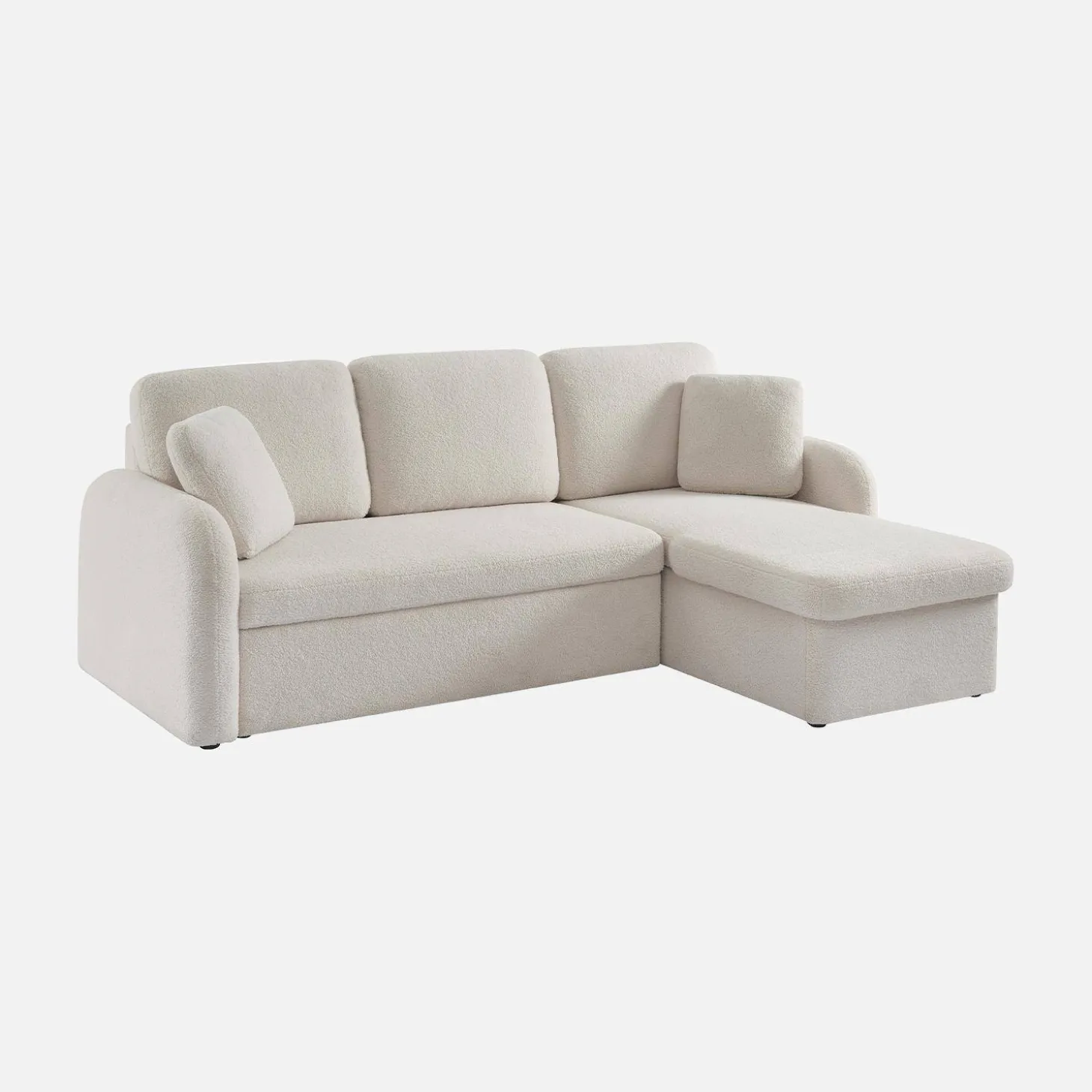 Sofá cama de borreguito, 3 plazas