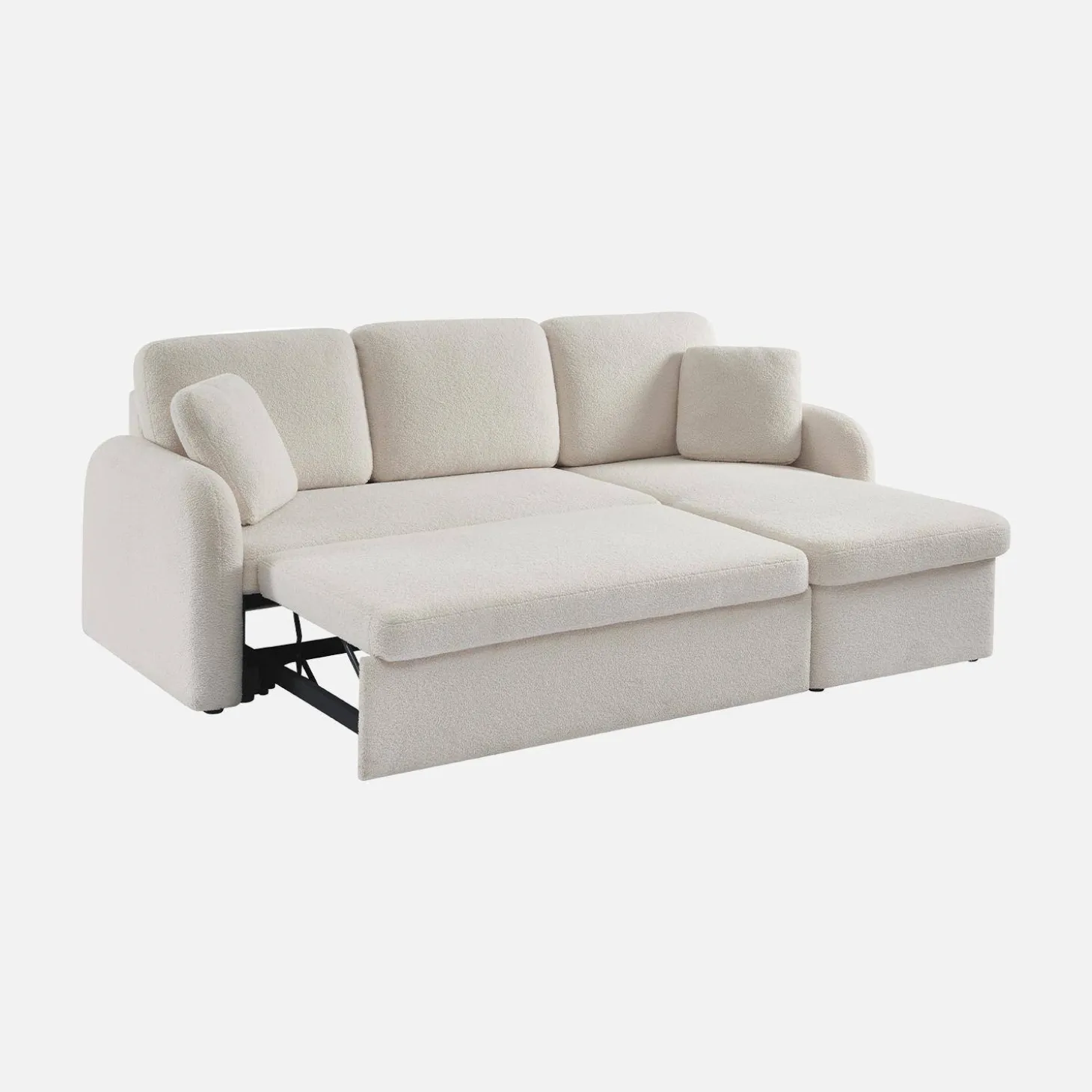 Sofá cama de borreguito, 3 plazas