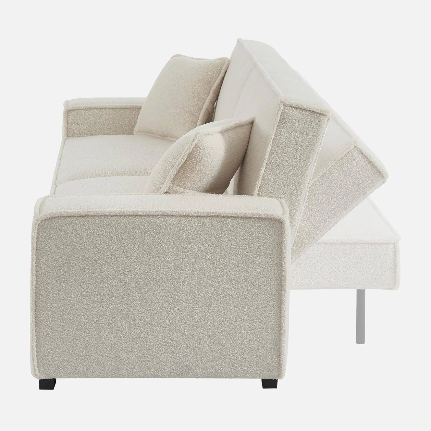 Sofá cama de borreguito, 3 plazas