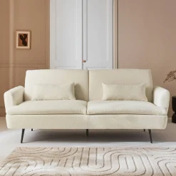 Sofá cama de borreguito, 3 plazas