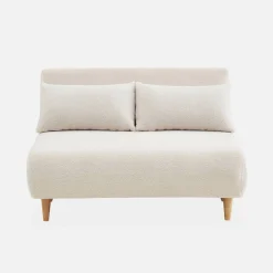 Sofá cama de borreguito, 2 plazas