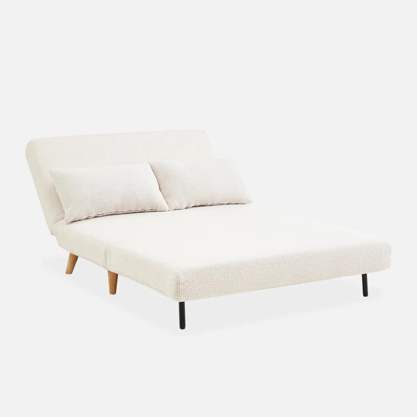 Sofá cama de borreguito, 2 plazas