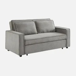 Sofá cama de pana, 2 plazas