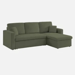 Sofá cama de pana, 3 plazas