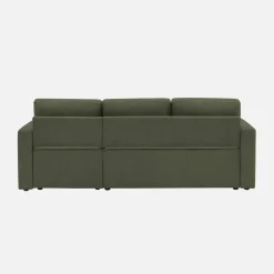 Sofá cama de pana, 3 plazas