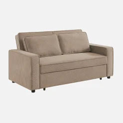 Sofá cama de pana, 2 plazas