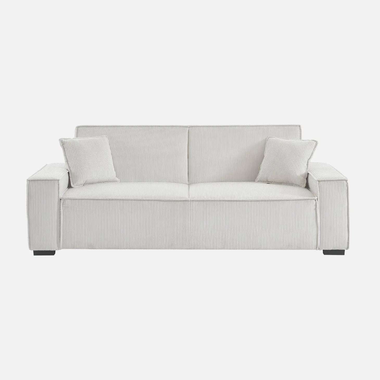 Sofá cama de pana, 3 plazas
