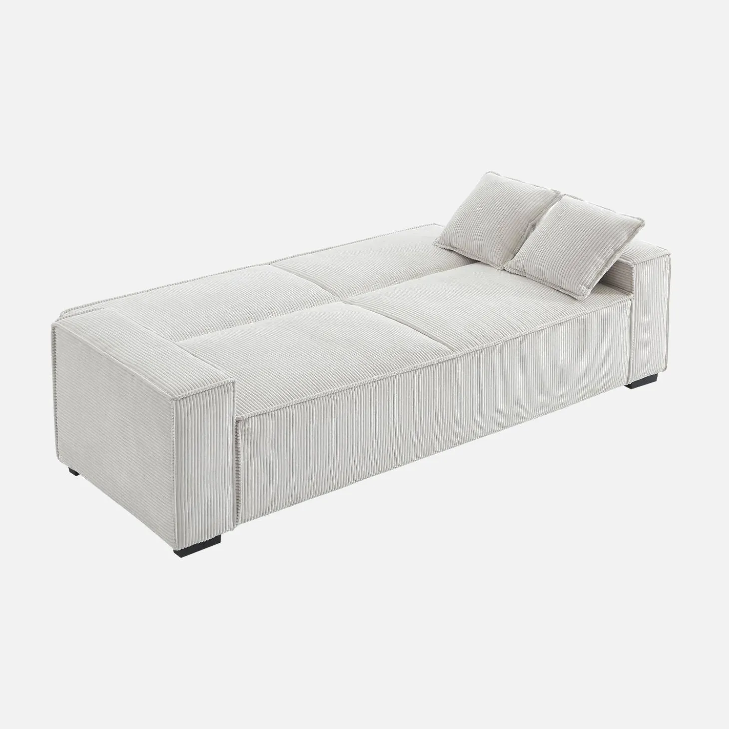 Sofá cama de pana, 3 plazas