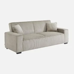 Sofá cama de pana, 3 plazas