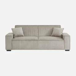 Sofá cama de pana, 3 plazas