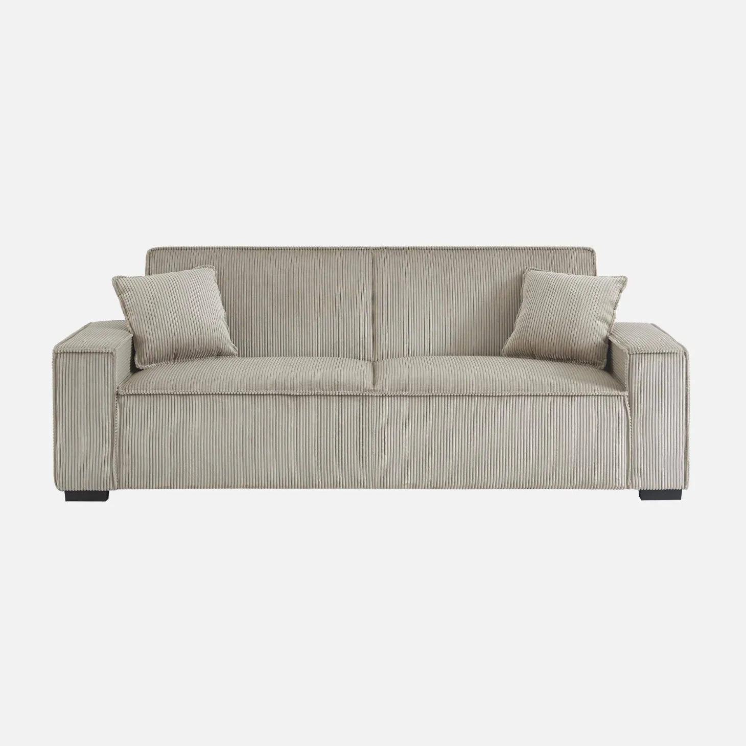 Sofá cama de pana, 3 plazas
