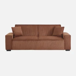Sofá cama de pana, 3 plazas