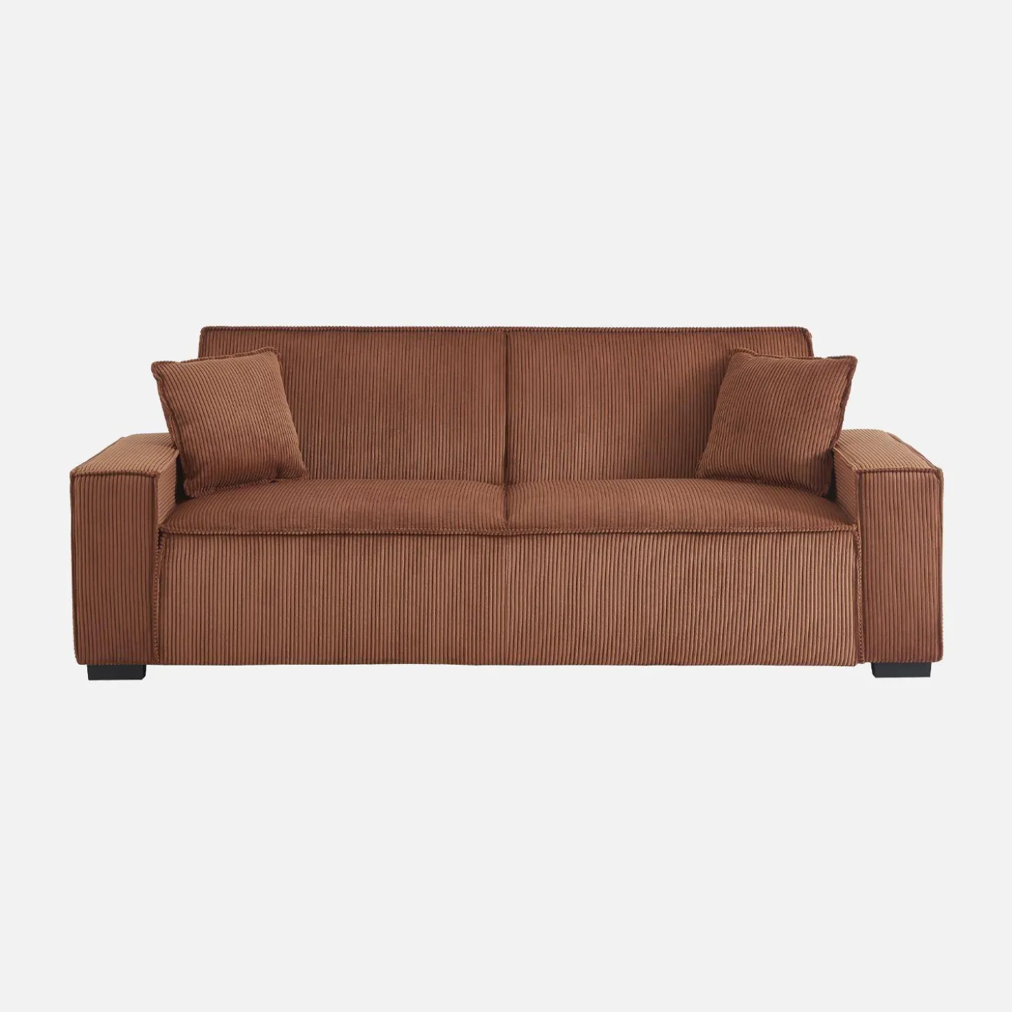 Sofá cama de pana, 3 plazas