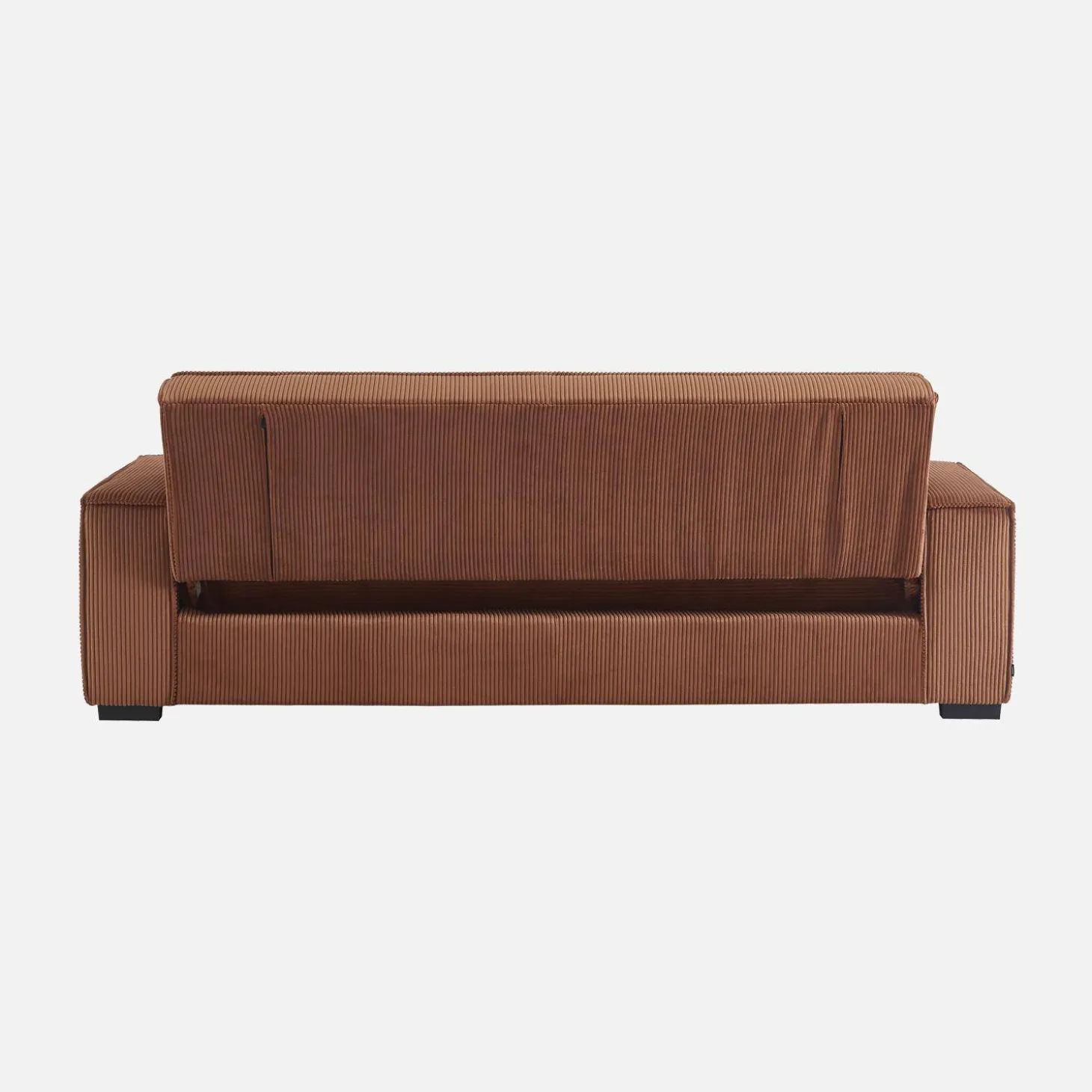 Sofá cama de pana, 3 plazas