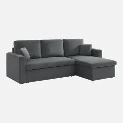 Sofá cama de pana, 3 plazas