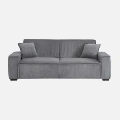 Sofá cama de pana, 3 plazas