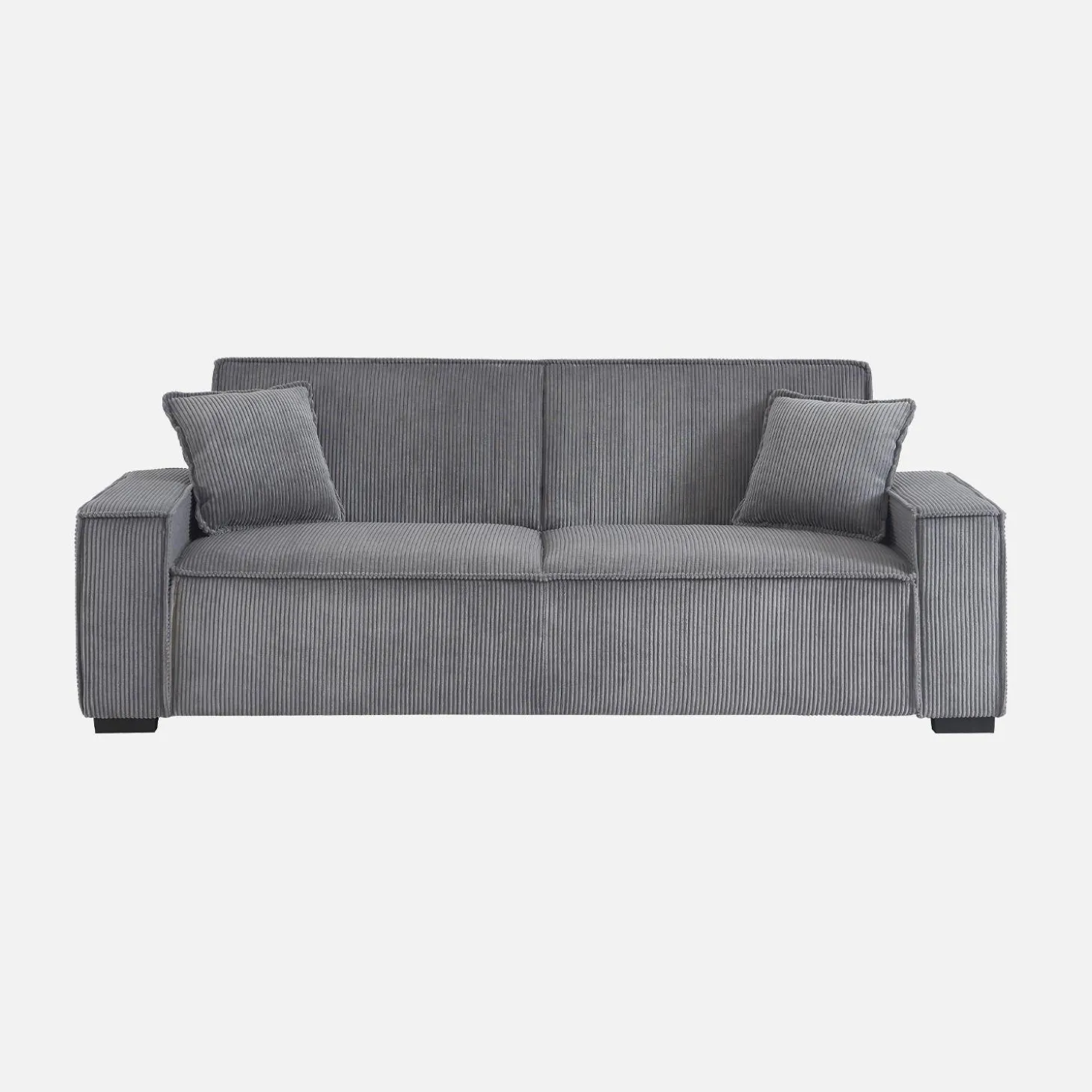 Sofá cama de pana, 3 plazas