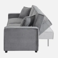 Sofá cama de pana, 3 plazas