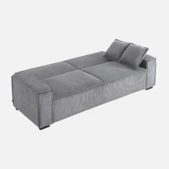 Sofá cama de pana, 3 plazas