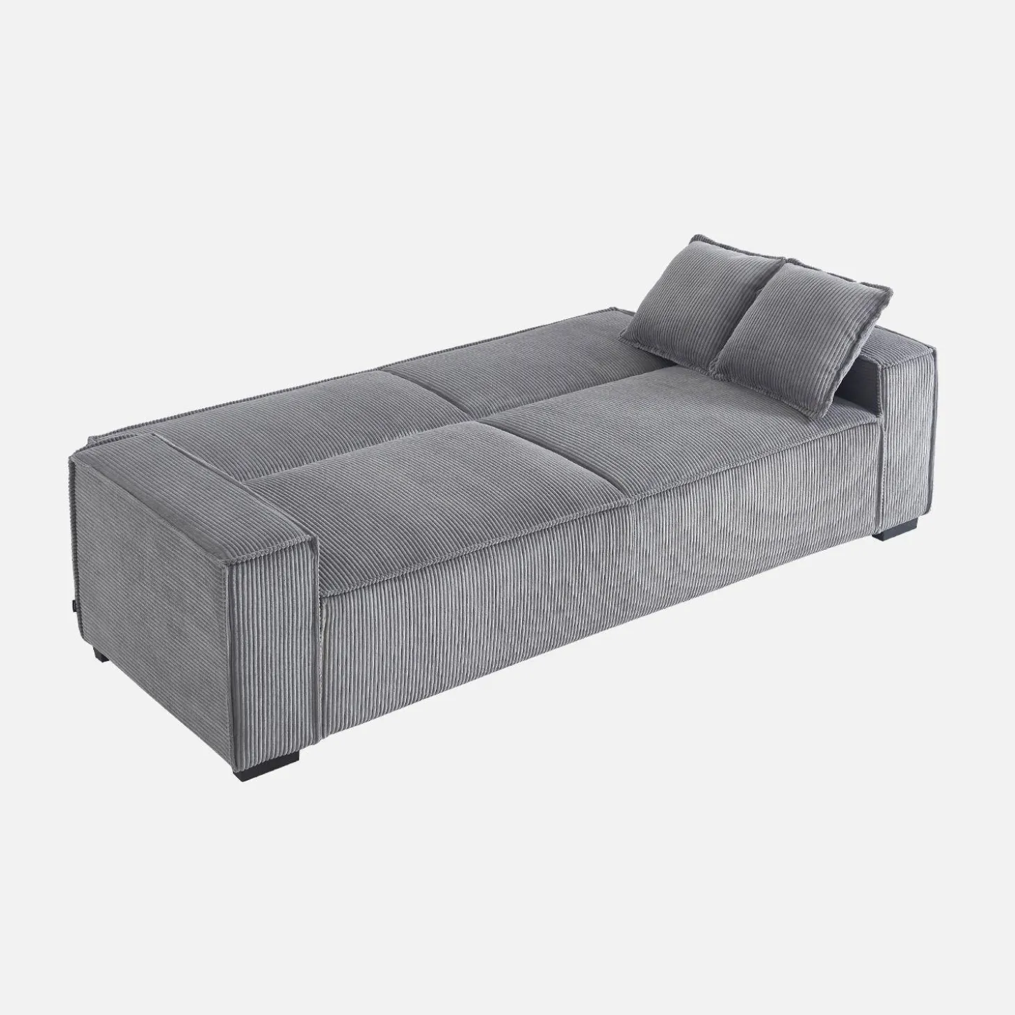 Sofá cama de pana, 3 plazas