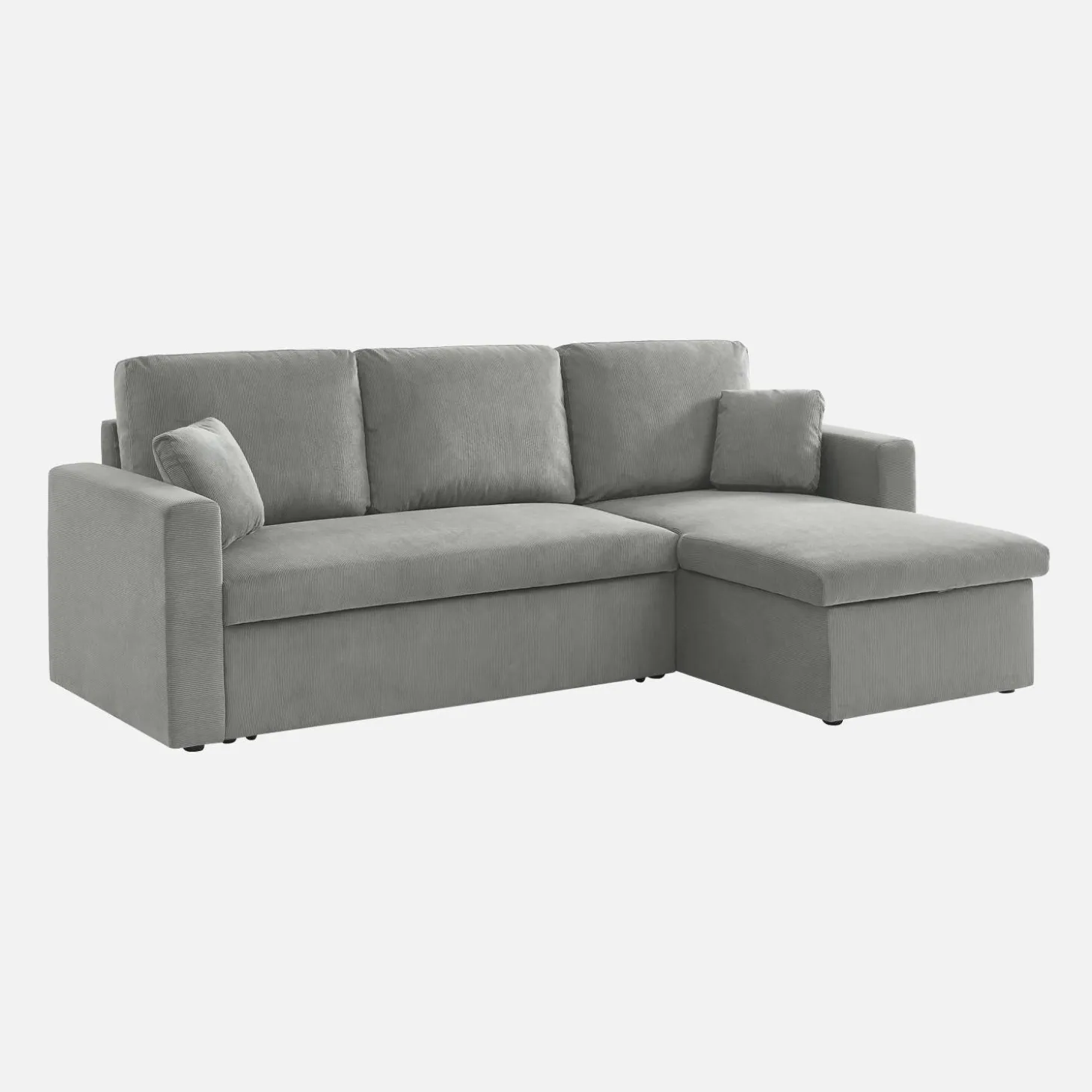 Sofá cama de pana, 3 plazas