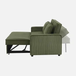 Sofá cama de pana, 2 plazas