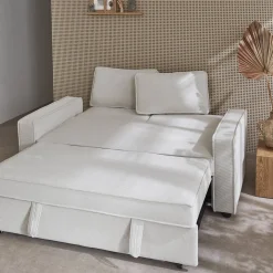 Sofá cama de pana, 2 plazas