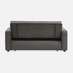 Sofá cama de pana, 2 plazas