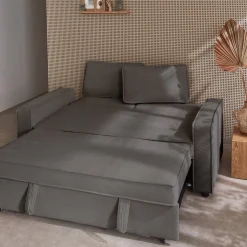 Sofá cama de pana, 2 plazas