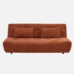 Sofá cama de tela chenilla, 3 plazas