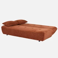 Sofá cama de tela chenilla, 3 plazas