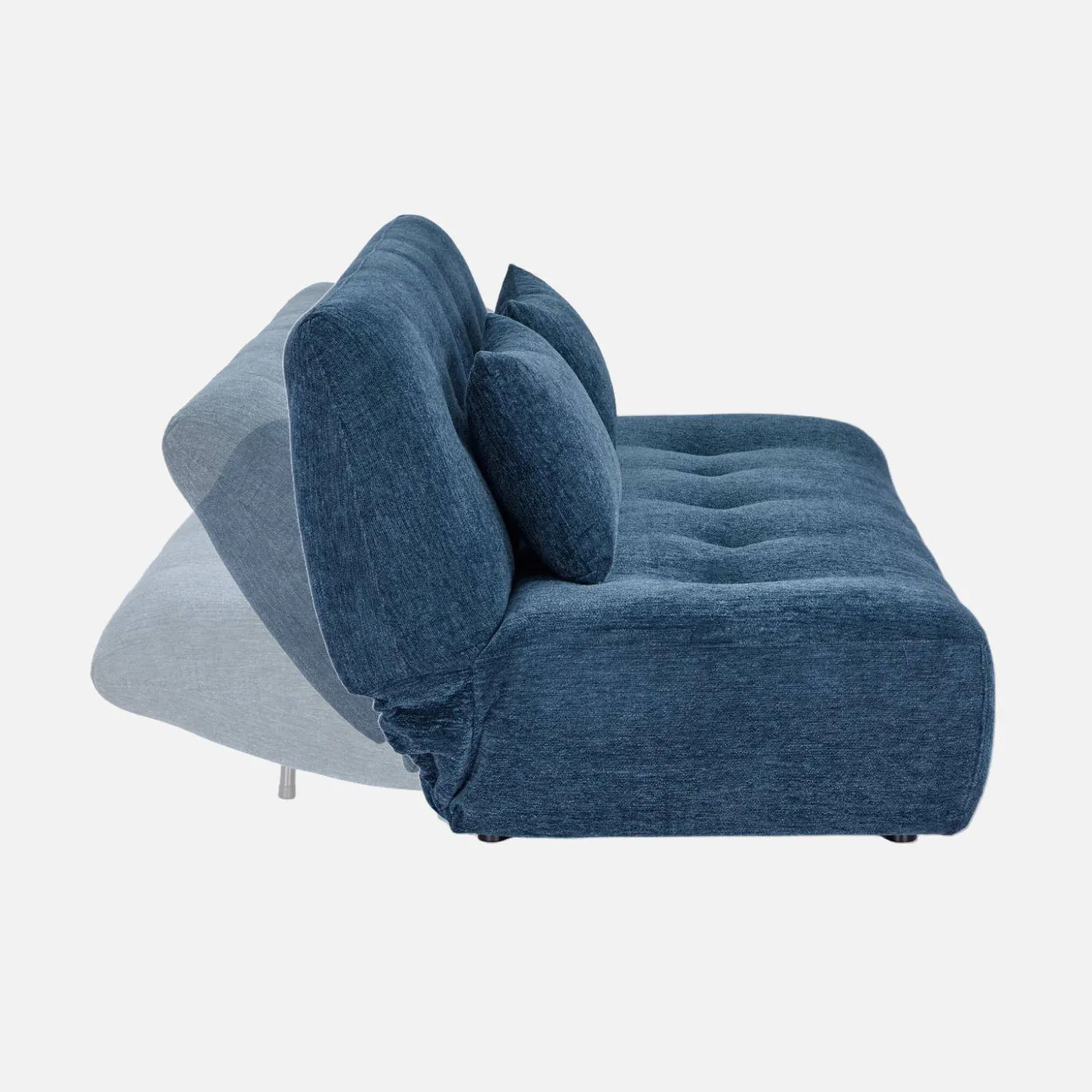 Sofá cama de tela chenilla, 3 plazas