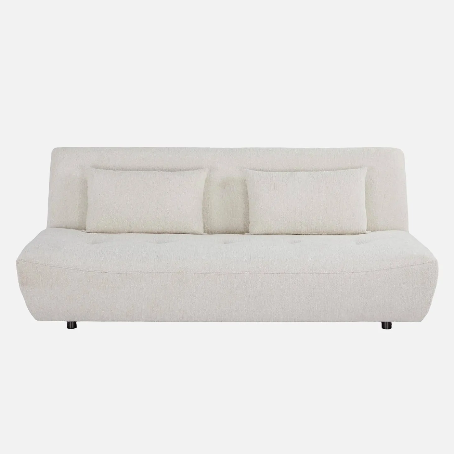 Sofá cama de tela chenilla, 3 plazas