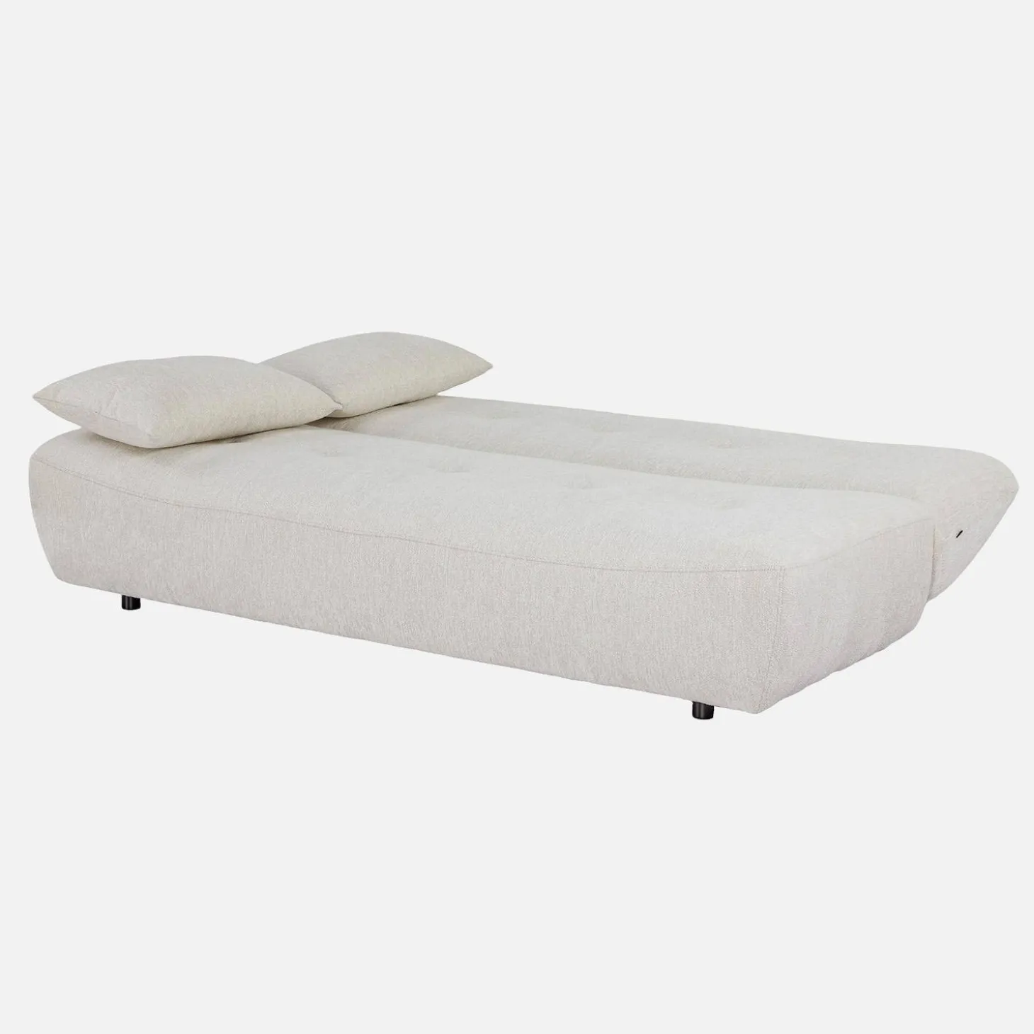 Sofá cama de tela chenilla, 3 plazas