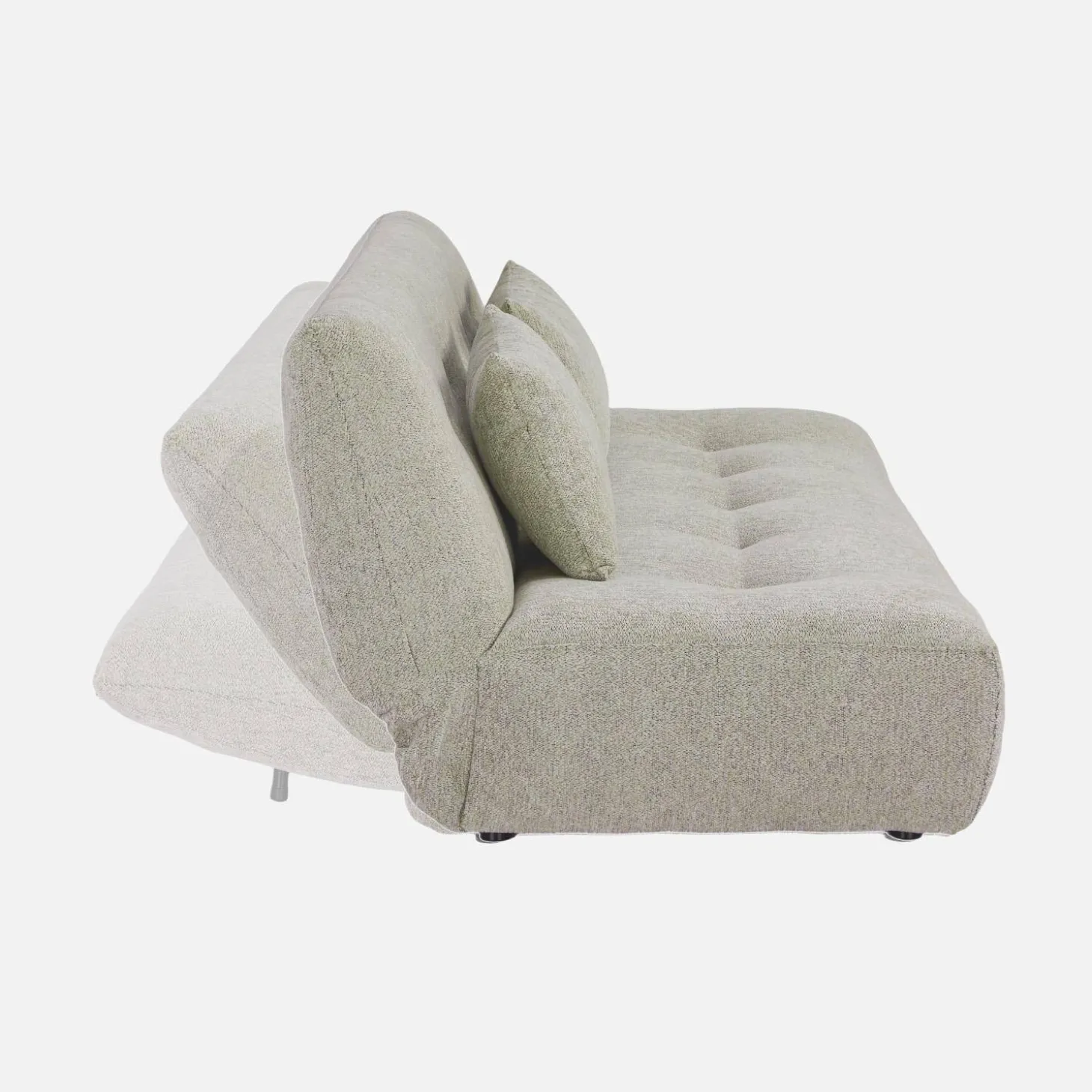 Sofá cama de tela chenilla, 3 plazas