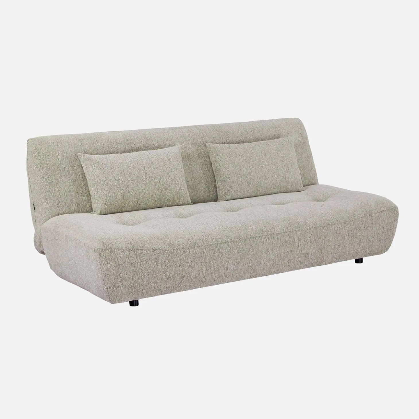 Sofá cama de tela chenilla, 3 plazas