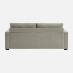 Sofá cama de tela liso de 3 plazas