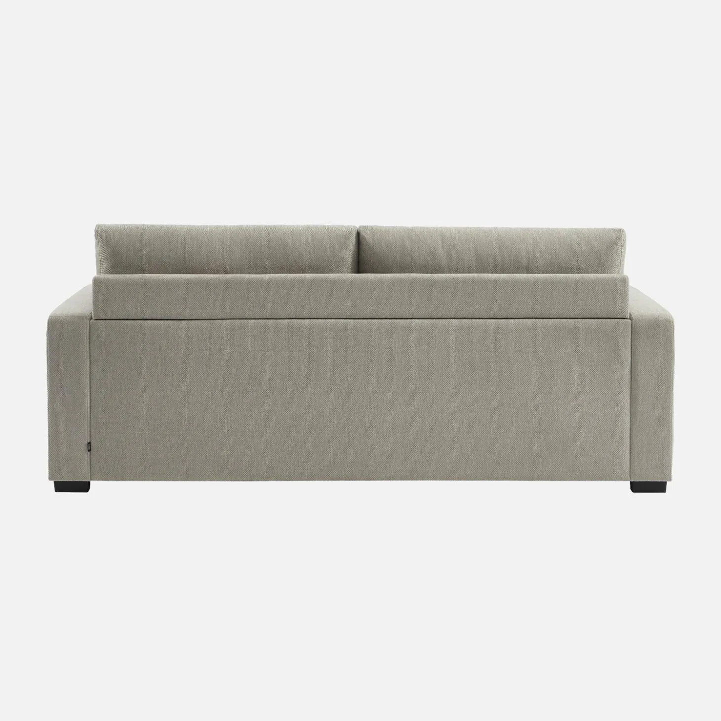 Sofá cama de tela liso de 3 plazas
