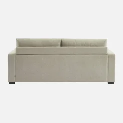 Sofá cama de tela liso de 3 plazas