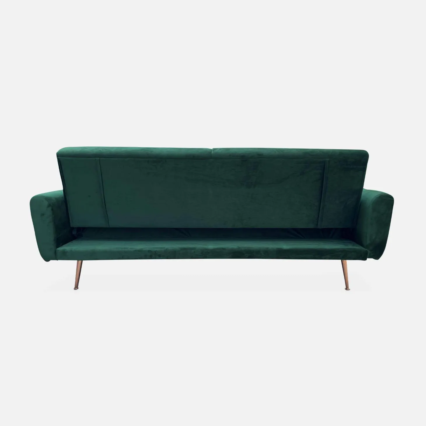 Sofá cama de terciopelo, 3 plazas