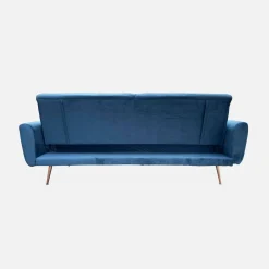 Sofá cama de terciopelo, 3 plazas
