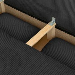 Sofá cama de terciopelo de pana, 3 plazas