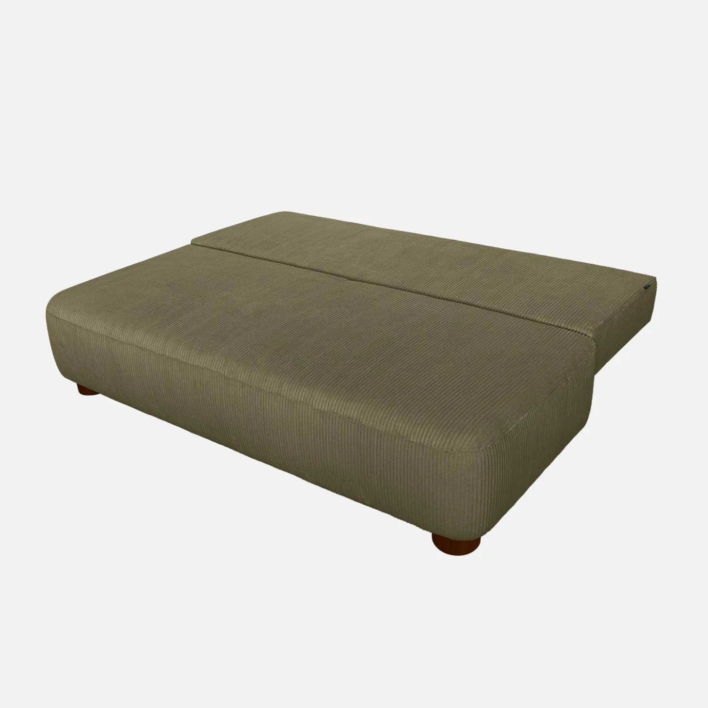 Sofá cama de terciopelo de pana, 3 plazas