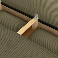 Sofá cama de terciopelo de pana, 3 plazas