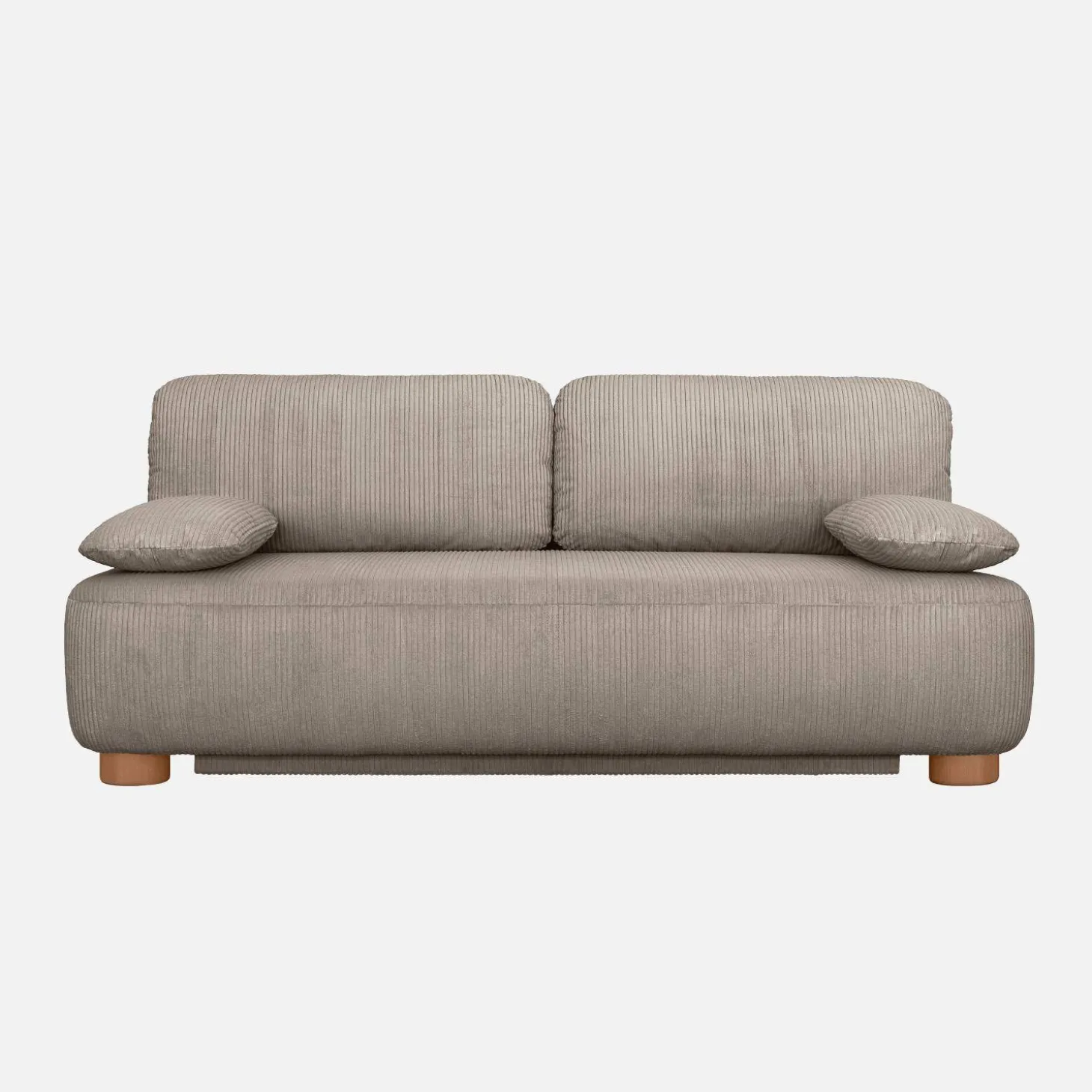 Sofá cama de terciopelo de pana, 3 plazas