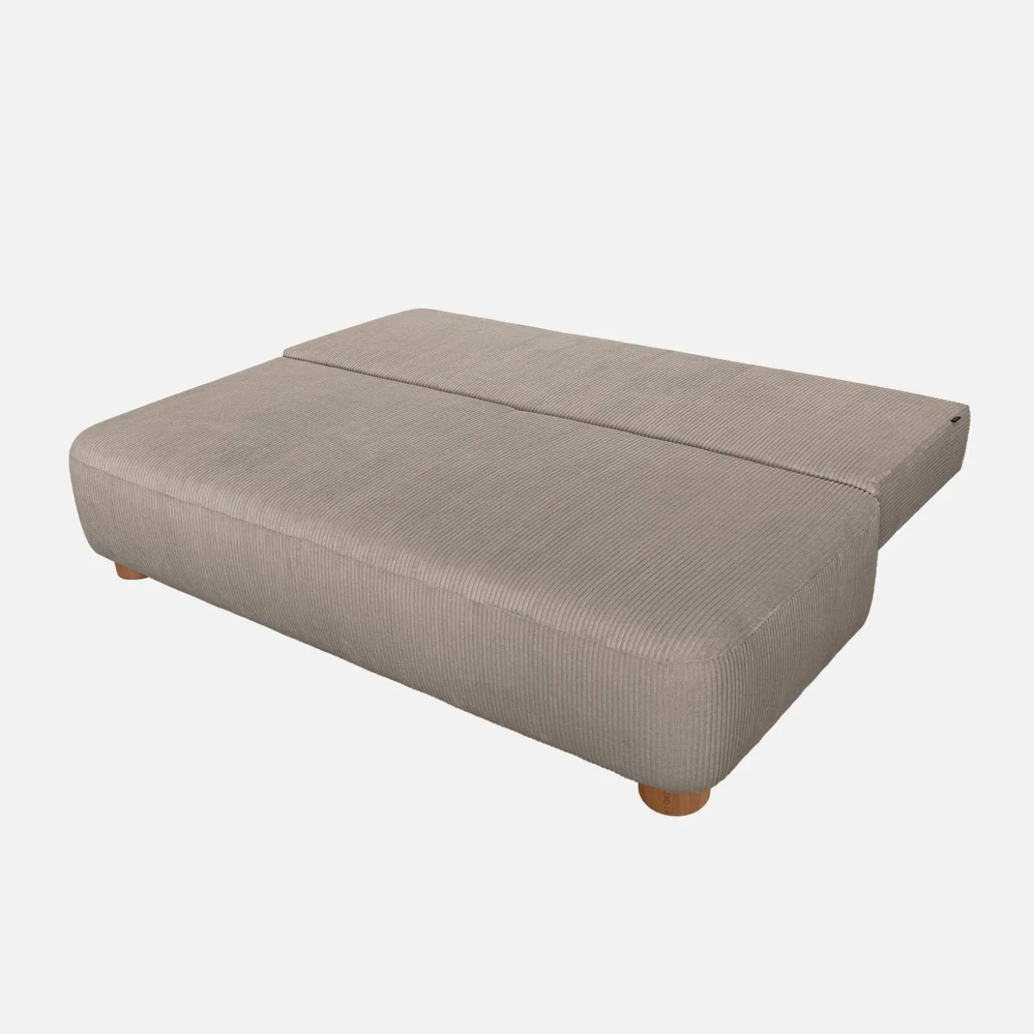 Sofá cama de terciopelo de pana, 3 plazas