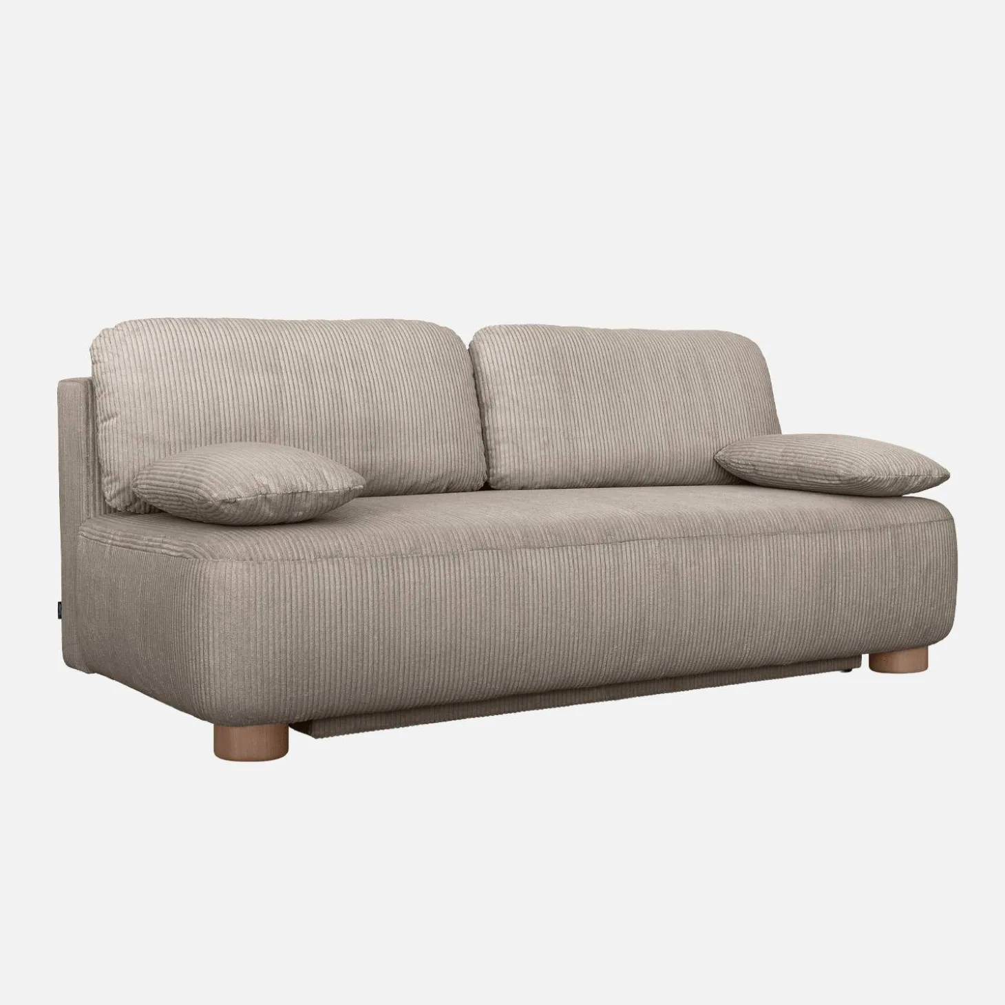 Sofá cama de terciopelo de pana, 3 plazas