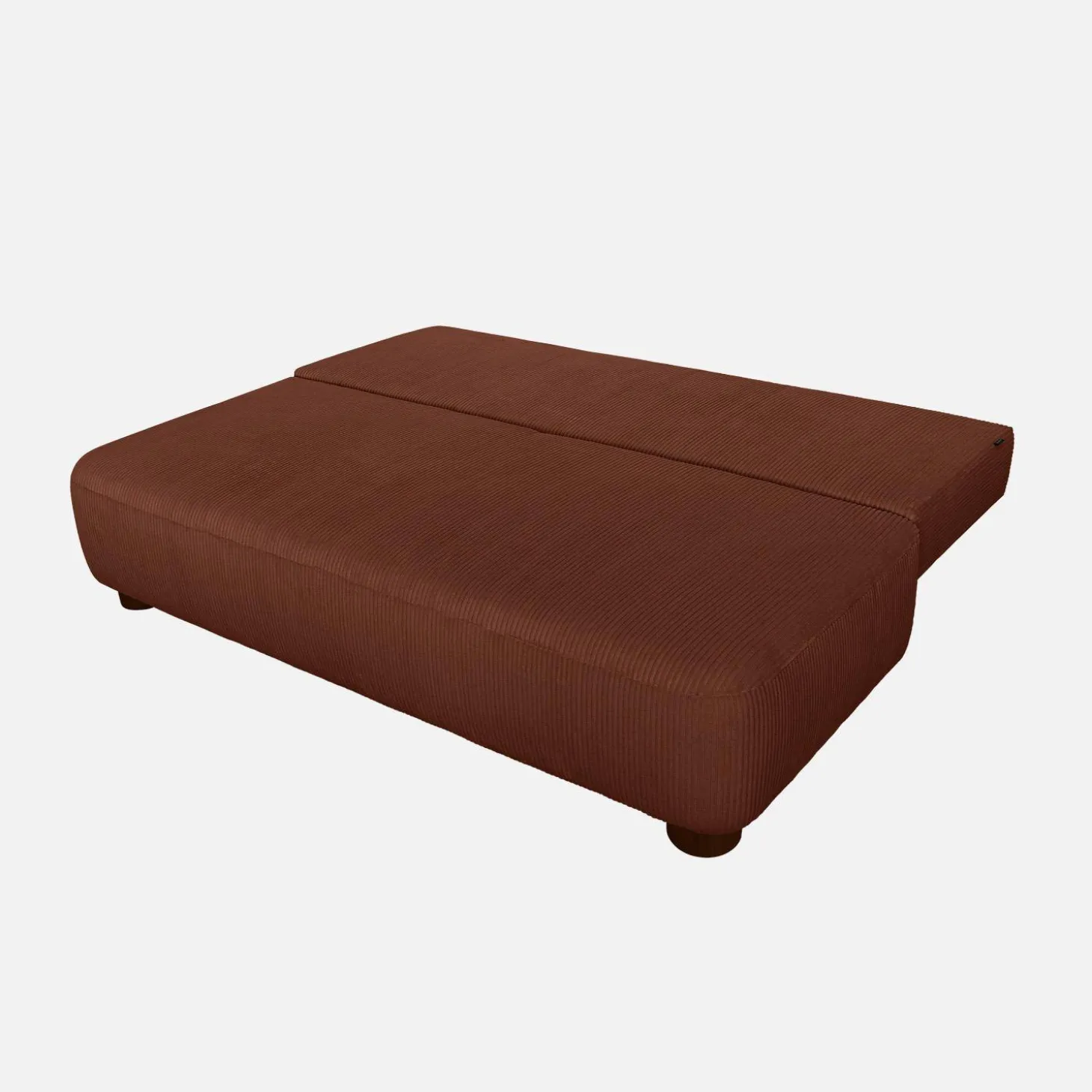 Sofá cama de terciopelo de pana, 3 plazas