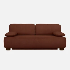 Sofá cama de terciopelo de pana, 3 plazas