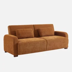 Sofá cama en tejido tela lisa de 3 plazas
